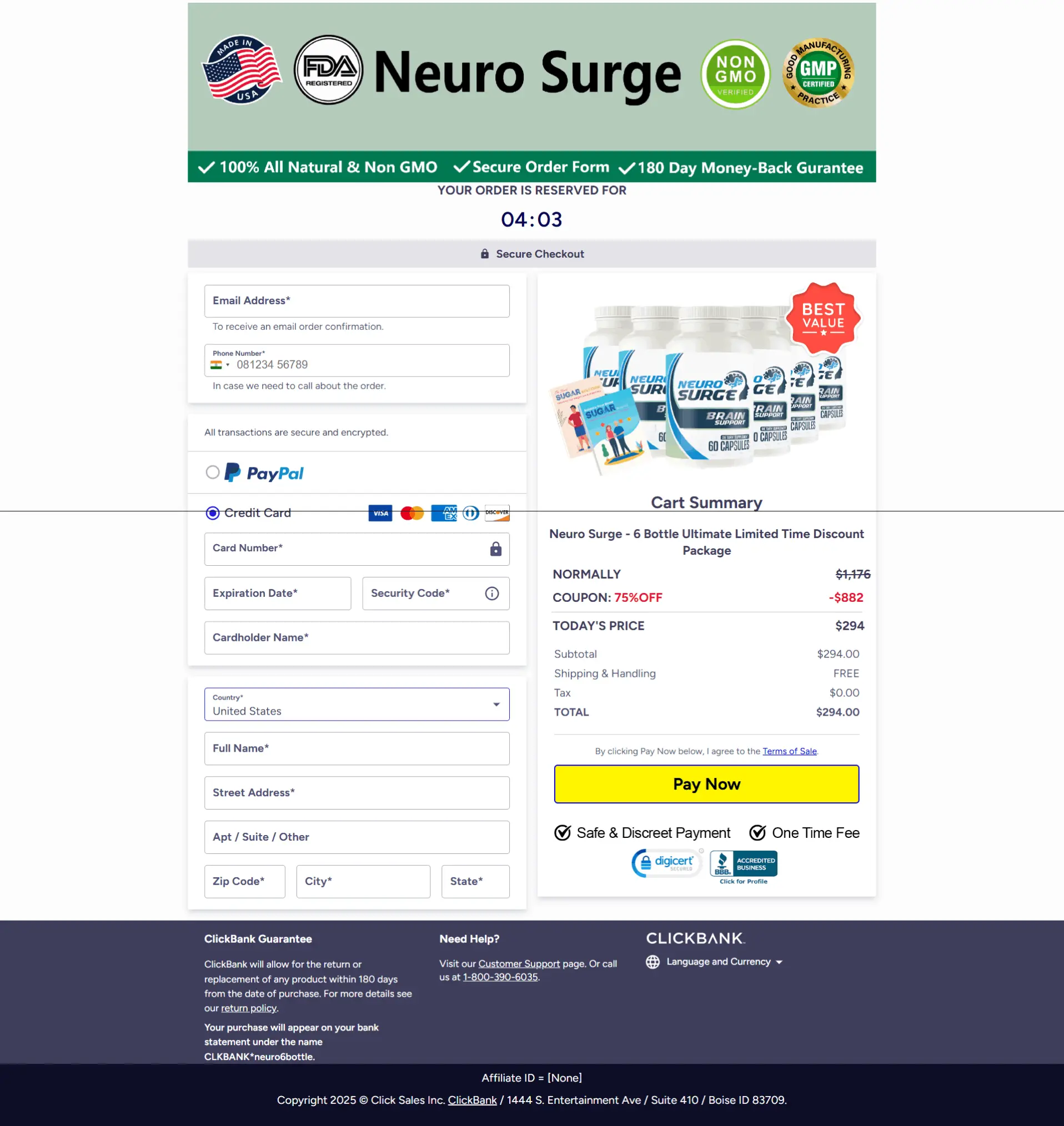 Neuro Surge is a natural nootropic supplement designed to enhance brain performance, including focus, memory, clarity, and mental energy. Its formula blends over 20 carefully selected herbs, antioxidants, and nutrients that work synergistically to balance neurotransmitters, improve blood flow to the brain, and shield neurons from oxidative stress.